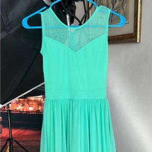 Handmade dress in local boutique mint green dress